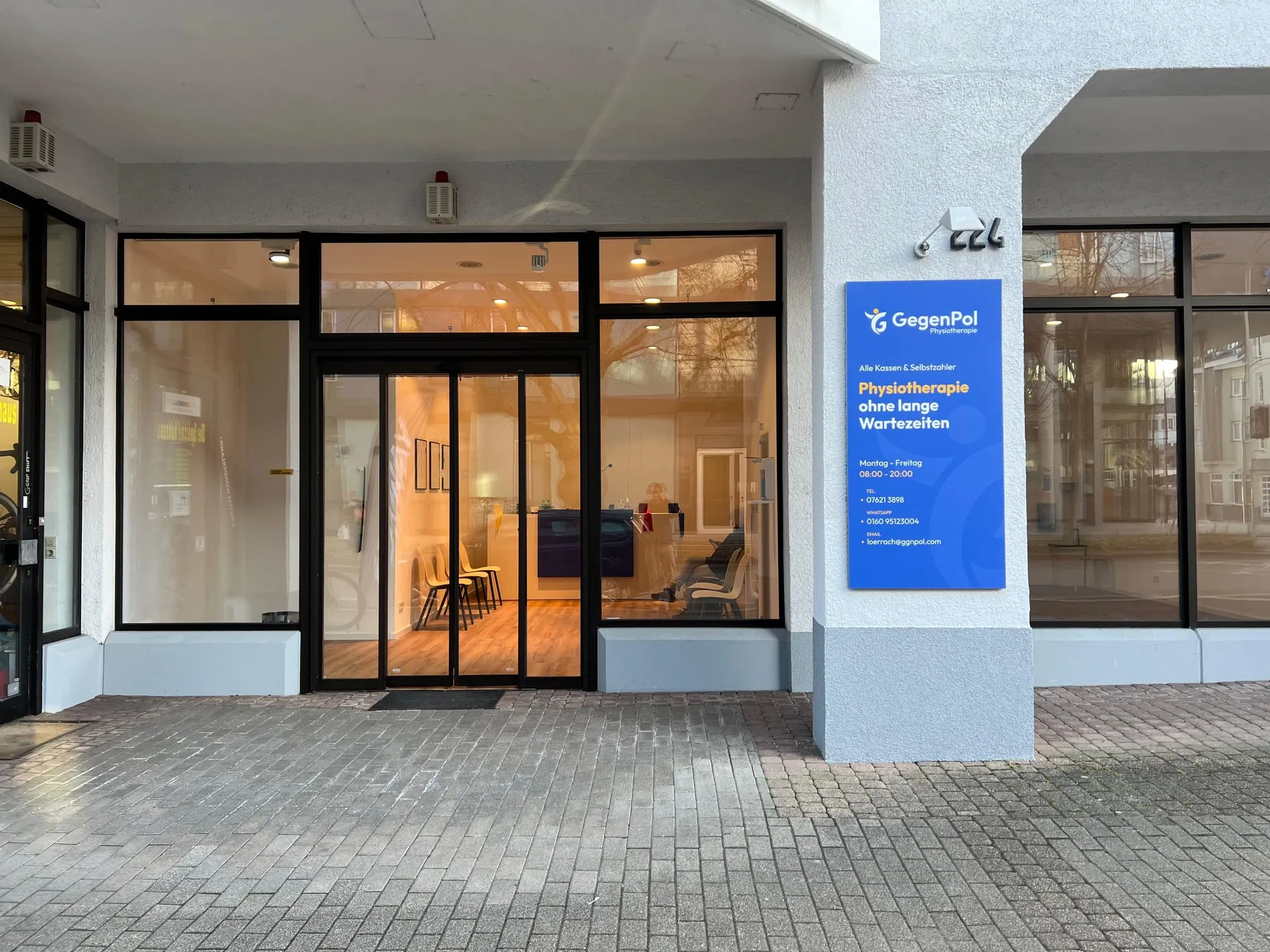 Außenansicht der Physiotherapie GegenPol in der Tumringer Straße 224 in Lörrach